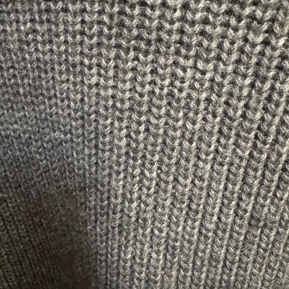 ALPACA WOOL J. CREW Open Front Gray Cardigan Pockets Slouchy Knit SZ XS Cozy EUC - Picture 14 of 16